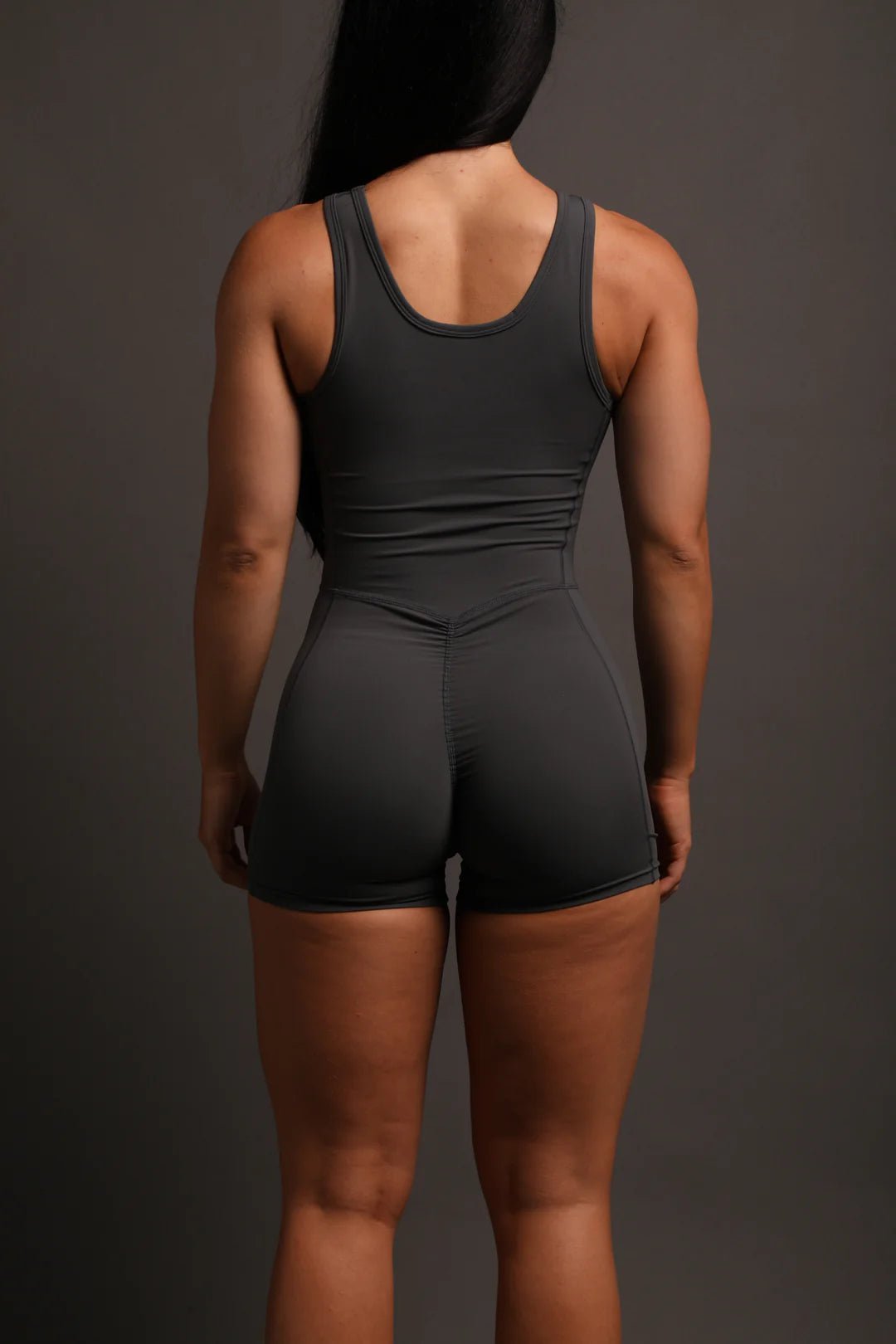 IYKYK SOFIA "ENERGY" BODYSUIT IN WOLF GRAY