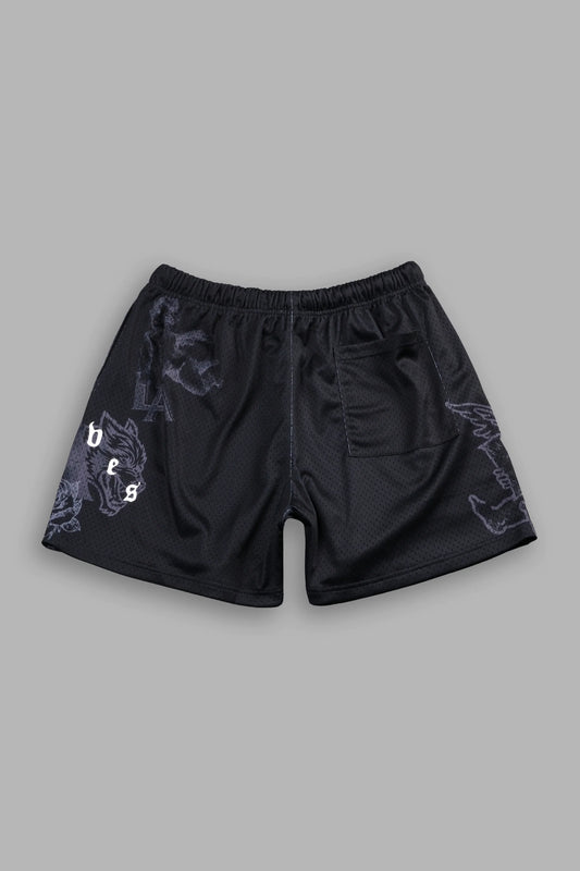 Homage To La Mesh Shorts in Black