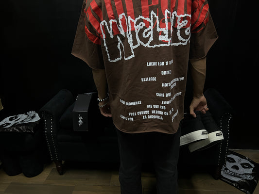 MISFITS X CIVIL REGIME DUNGEON TEE IN BROWN