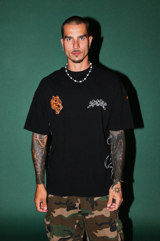 Bushido Ch.2 "Side-By-Side" Reaper Tee in Black