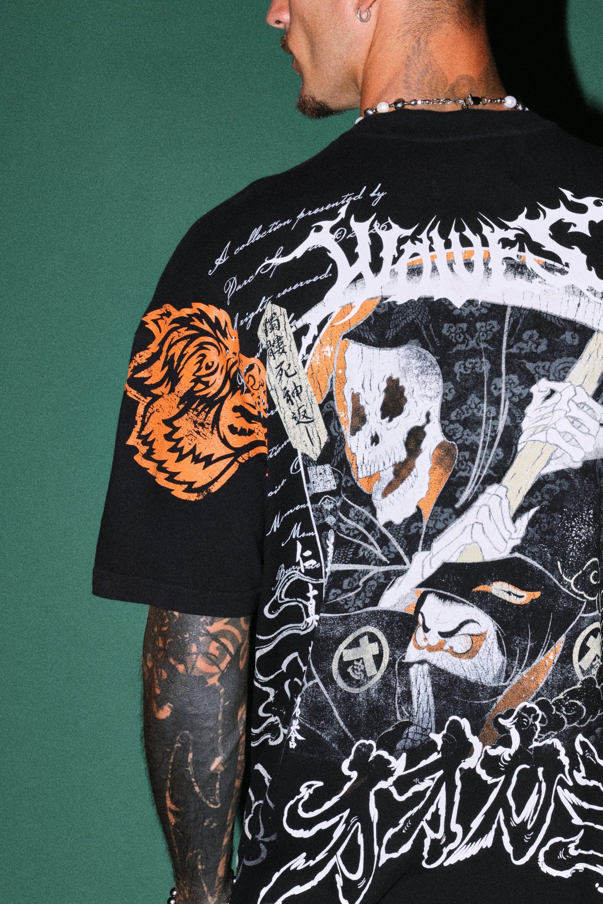Bushido Ch.2 "Side-By-Side" Reaper Tee in Black