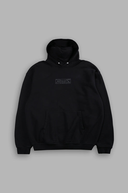 SUDADERA CON CAPUCHA P BOX CUT EN COLOR NEGRO