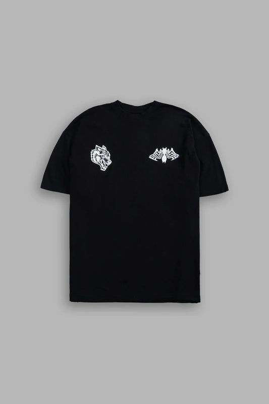 CAMISETA V CHOPPER OVERSIZED EN COLOR NEGRO