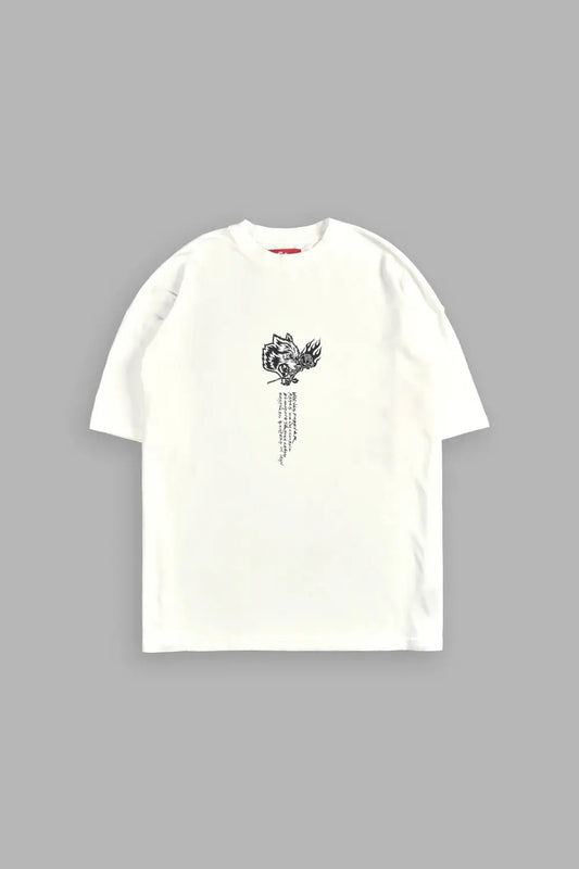 ETERNAL FIRE PREMIUM OVERSIZED TEE IN CREAM