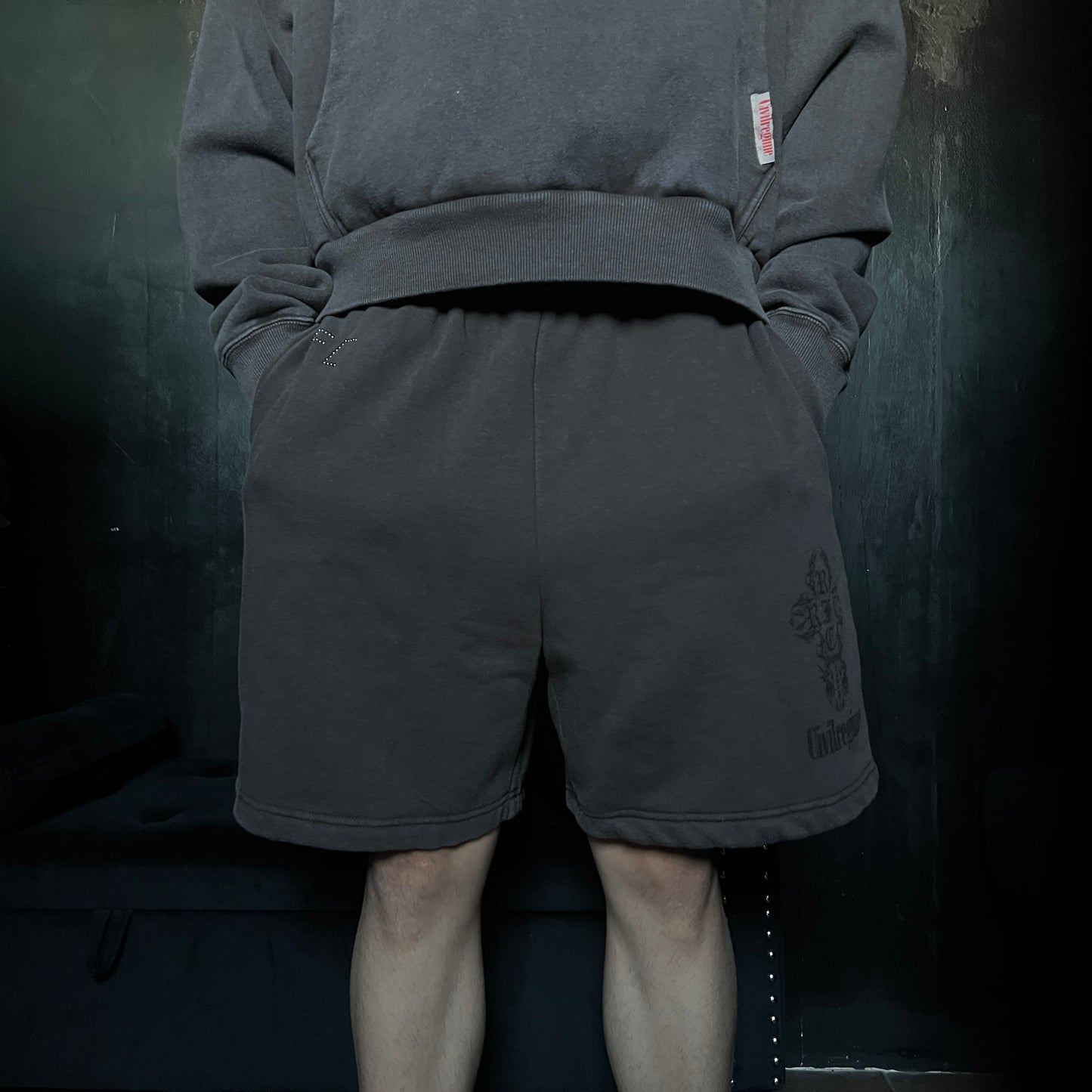 CONCRETE SIN BAGGY SHORTS IN SUN WASH BROWN