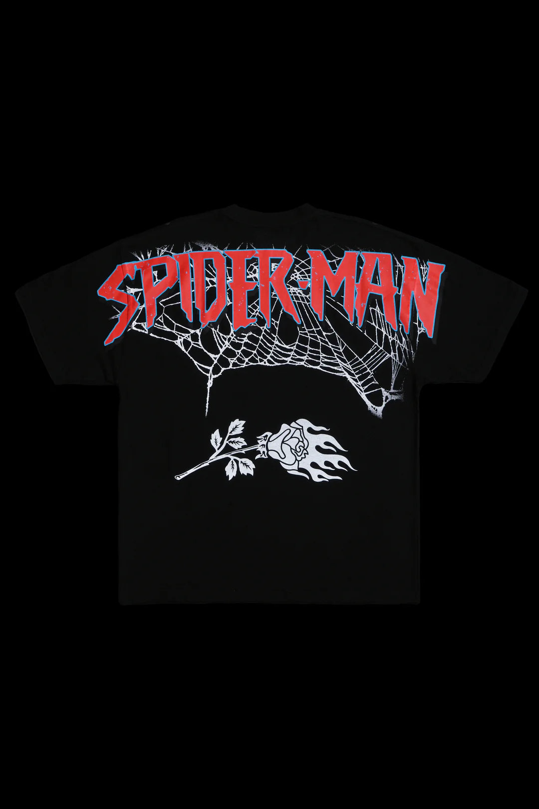 ZOOMBIE SPIDERMAN AMERICAN CLASSIC OVERSIZED TEE IN BLACK