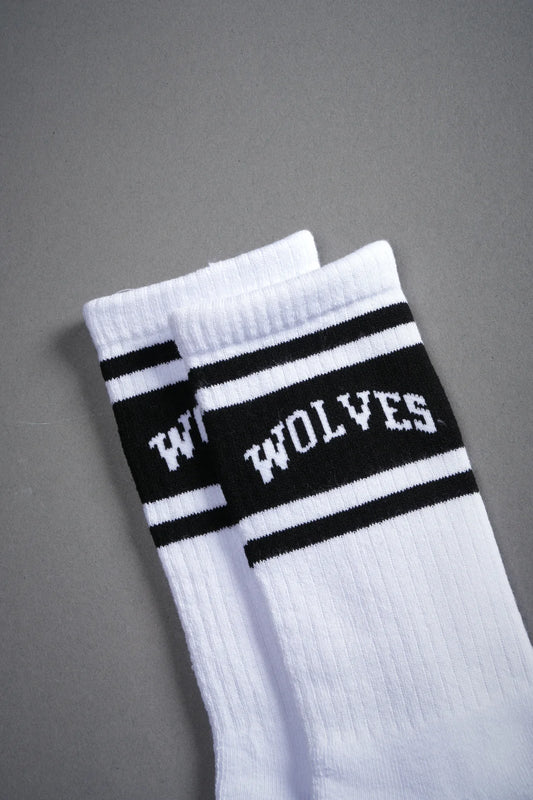 LOYALTY CLASSIC SOCKS IN WHITE/BLACK/BLACK