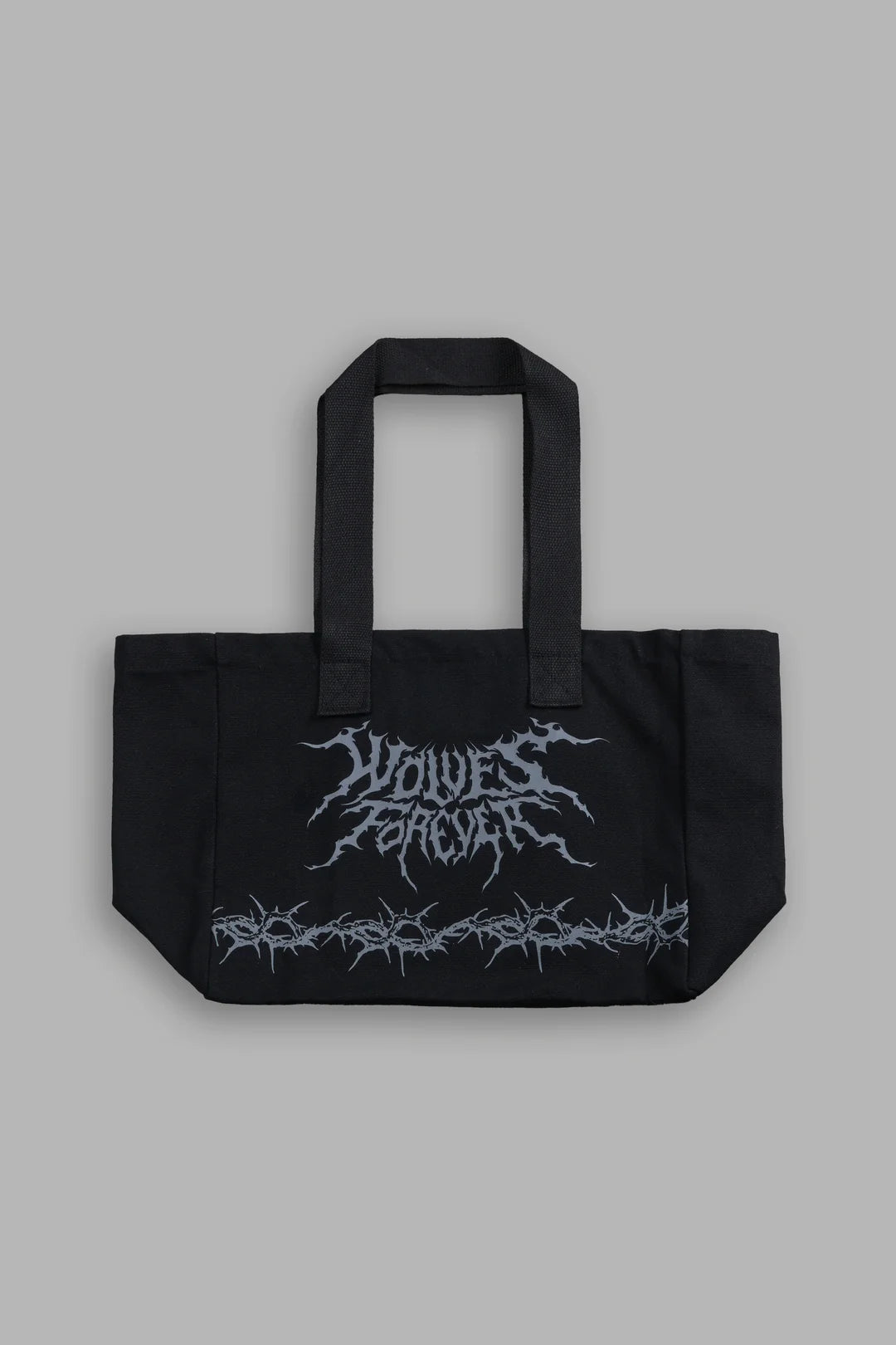 SURROUNDED BY THORNS MINI TOTE BAG IN BLACK