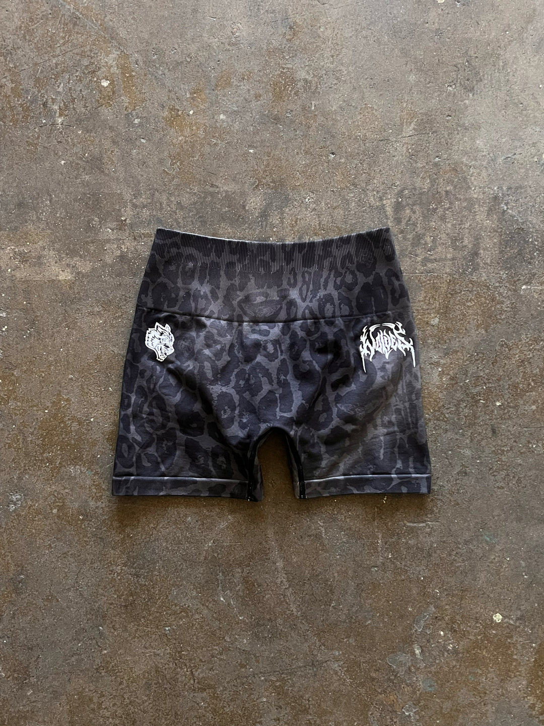 HESH V2 EVERSON SEAMLESS “SIERRA” SHORTS IN CHARCOAL LEOPARD