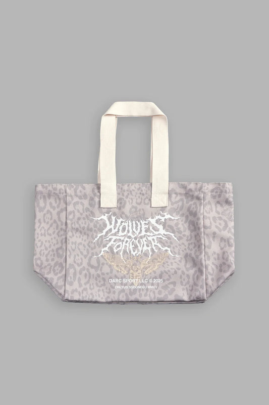 IRON PACK MINI TOTE BAG IN CLAY LEOPARD