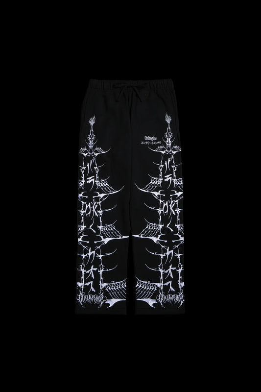 BANKAI BRIGADE WIDE LEG PANTS IN BLACK