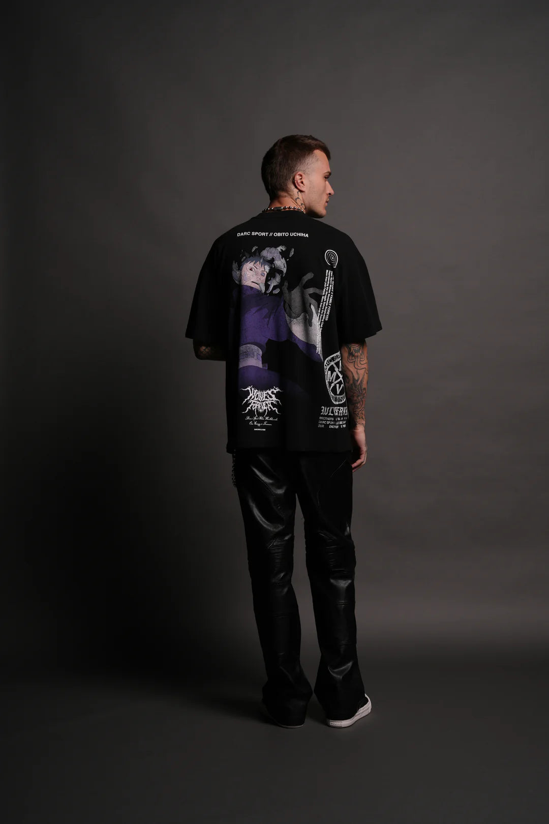 OBITO UCHIHA SIDE BY SIDE SERIES PREMIUM TEE IN BLACK