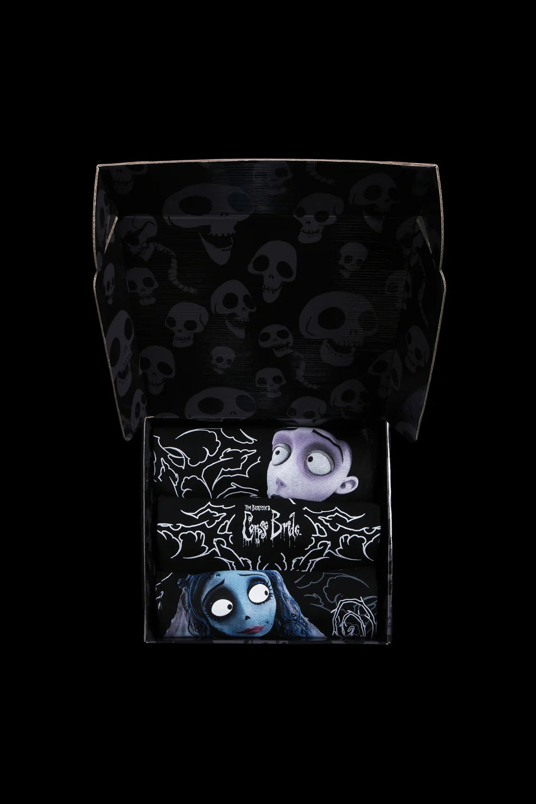 CORPSE BRIDE SIDE BY SIDE 199X TEE BOX SET IN BLACK