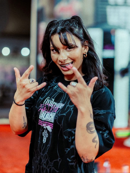 GRIMMJOW AMERICAN CLASSIC OVERSIZED TEE IN BLACK