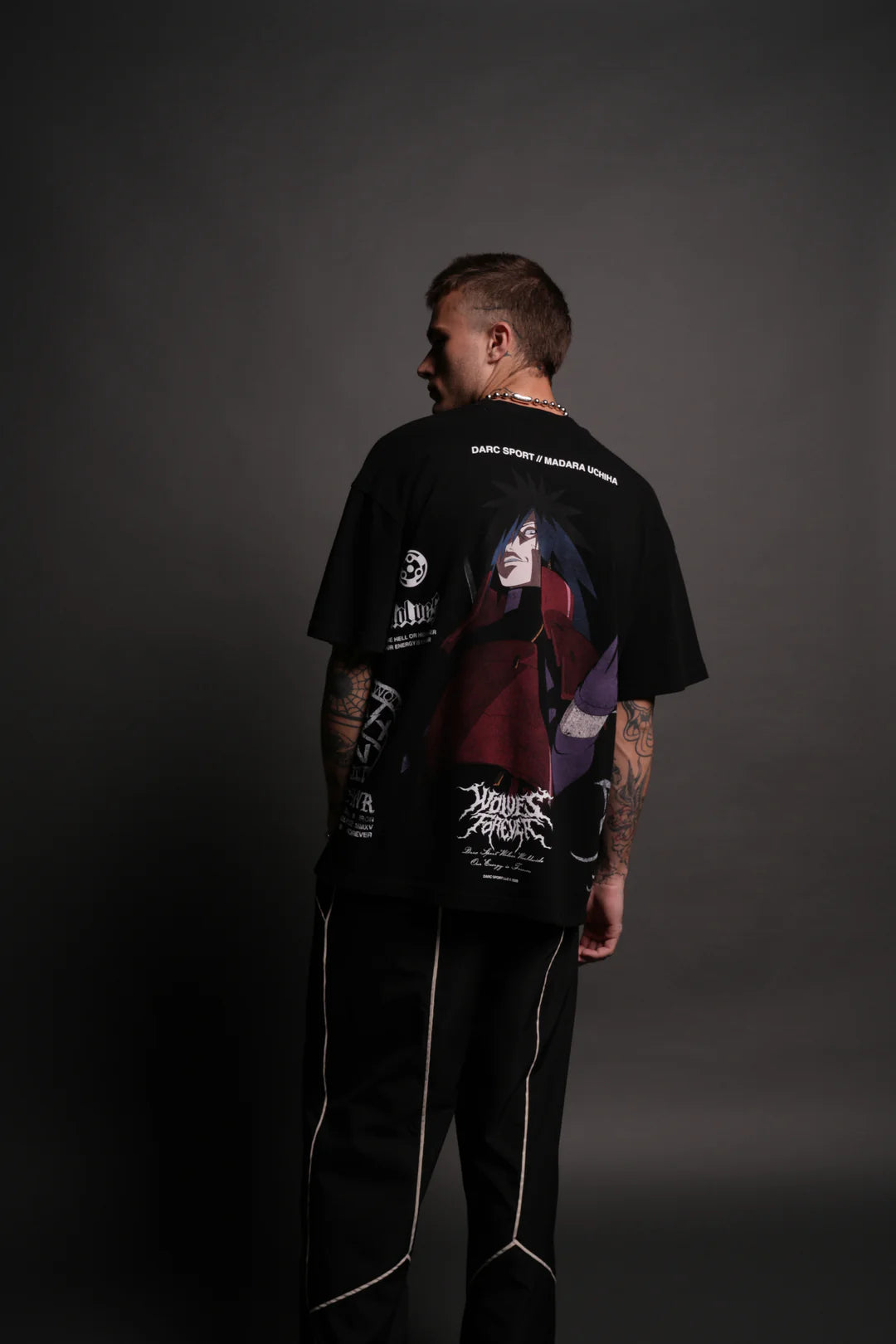 MADARA UCHIHA SIDE BY SIDE SERIES PREMIUM TEE IN BLACK