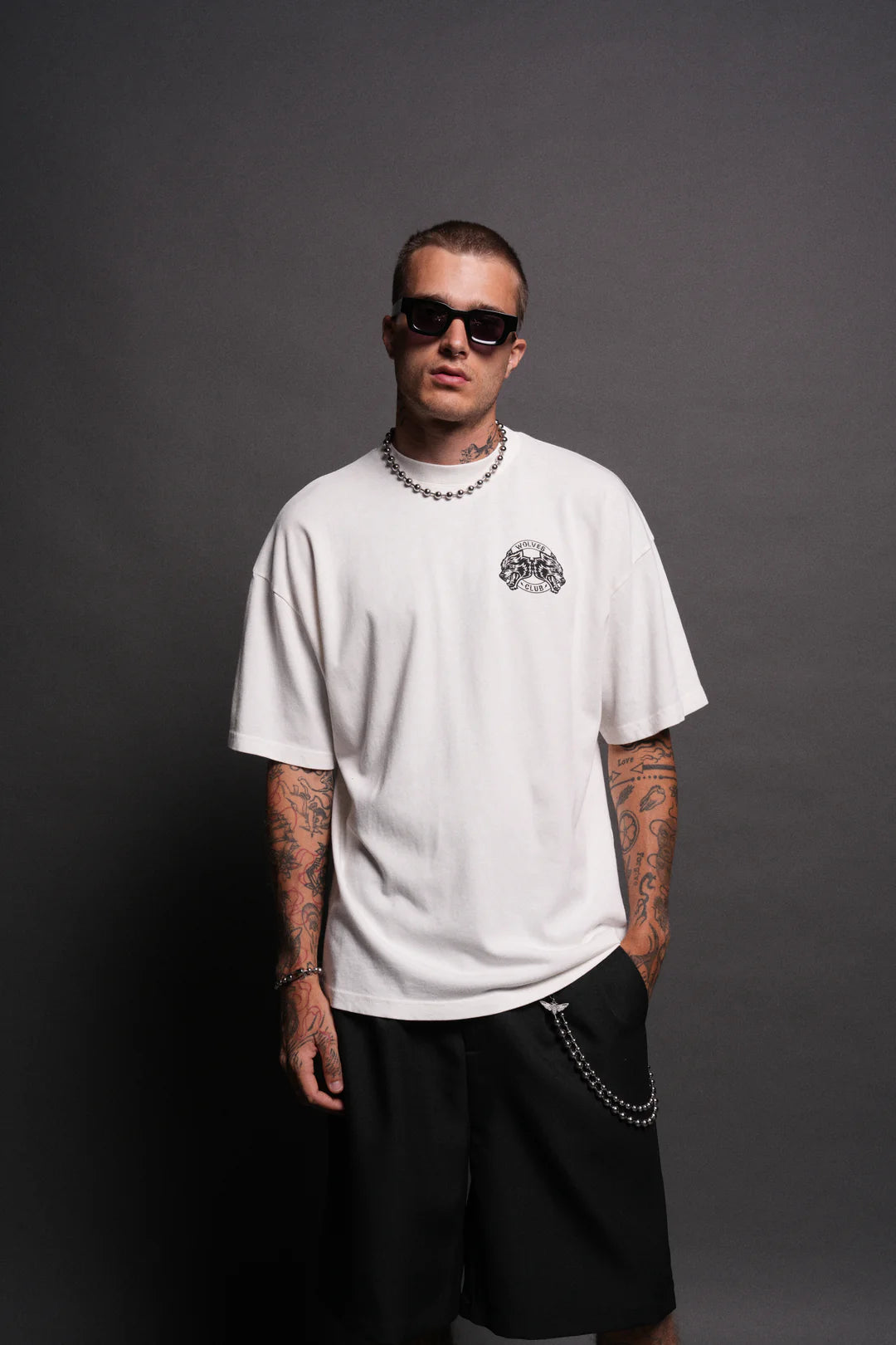 WOLVES CLUB 2015 TILL FOREVER "PREMIUM" OVERSIZED TEE IN CREAM