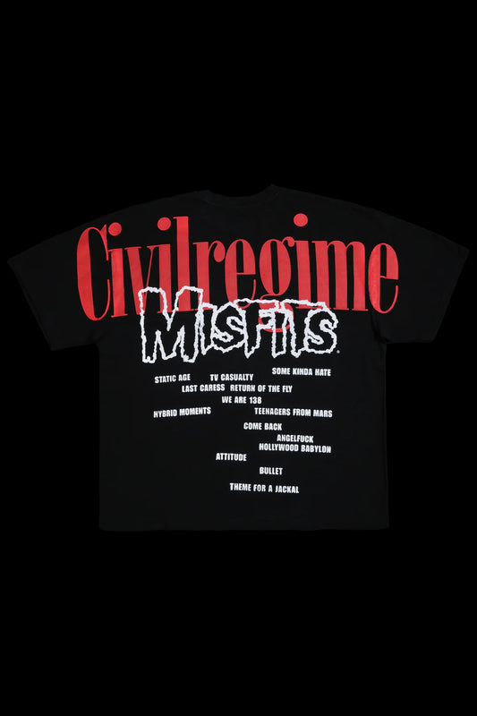 FIEND CRYSTAL AMERICAN CLASSIC OVERSIZED TEE IN BLACK