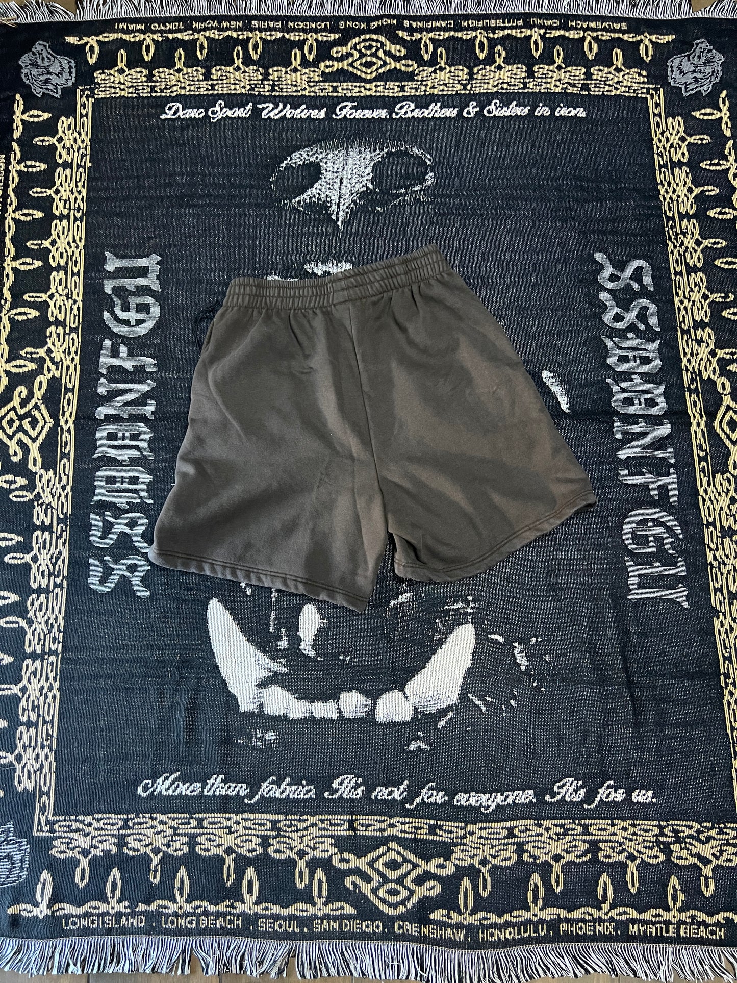 CONCRETE SIN BAGGY SHORTS IN SUN WASH BROWN
