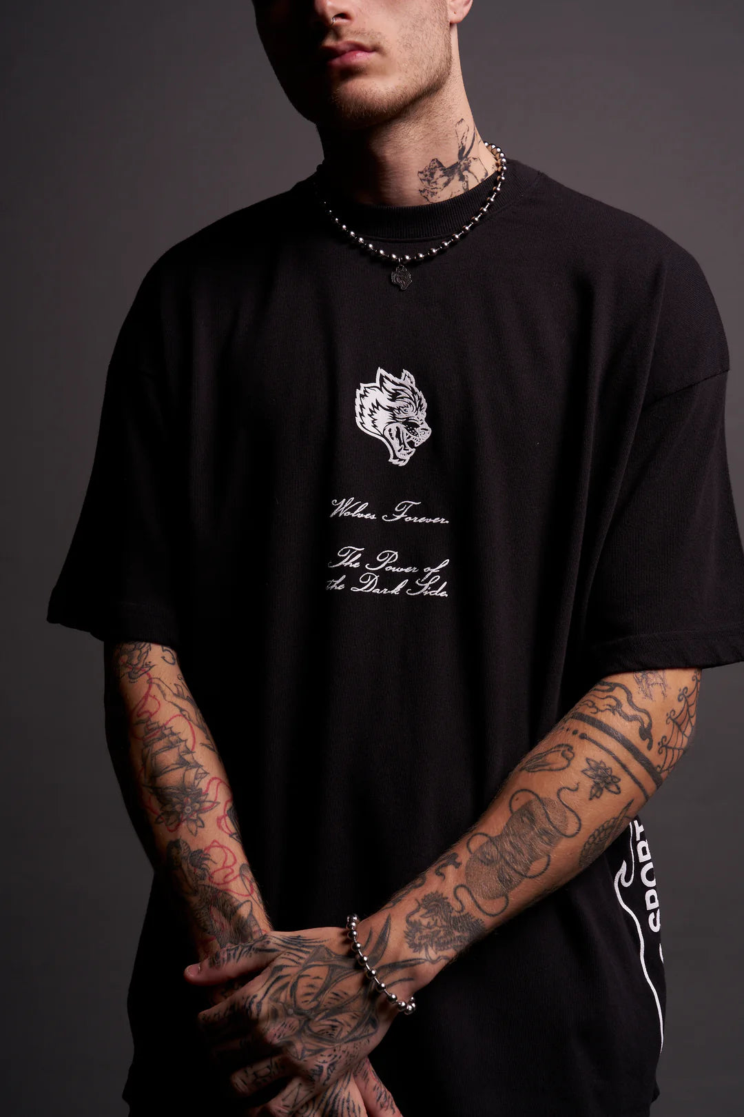 DARTH MAUL “SIDE BY SIDE” OVERSIZED TEE IN BLACK