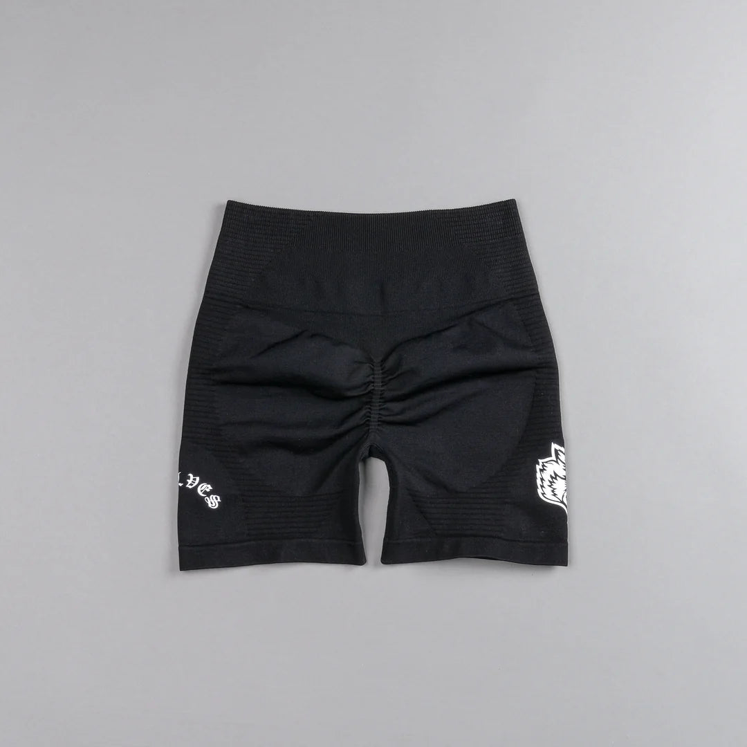 CHOPPER EVERSON SEAMLESS VALENCOURT SHORTS IN BLACK