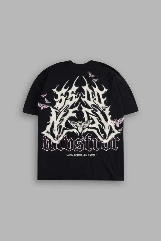 SSDDNFGU HESH UNISEX PREMIUM OVERSIZED TEE IN BLACK