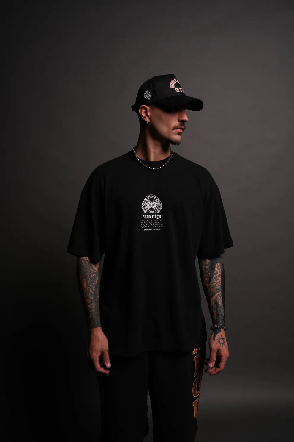 DEATH FACE OVERSIZED PREMIUM TEE IN BLACK