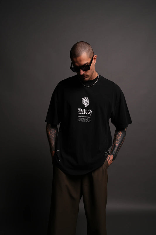 THORNS PREMIUM OVERSIZED TEE IN BLACK