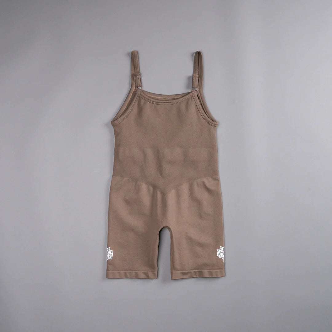 WESTERN WOLVES SONYA SEAMLESS BODYSUIT IN MOJAVE BROWN