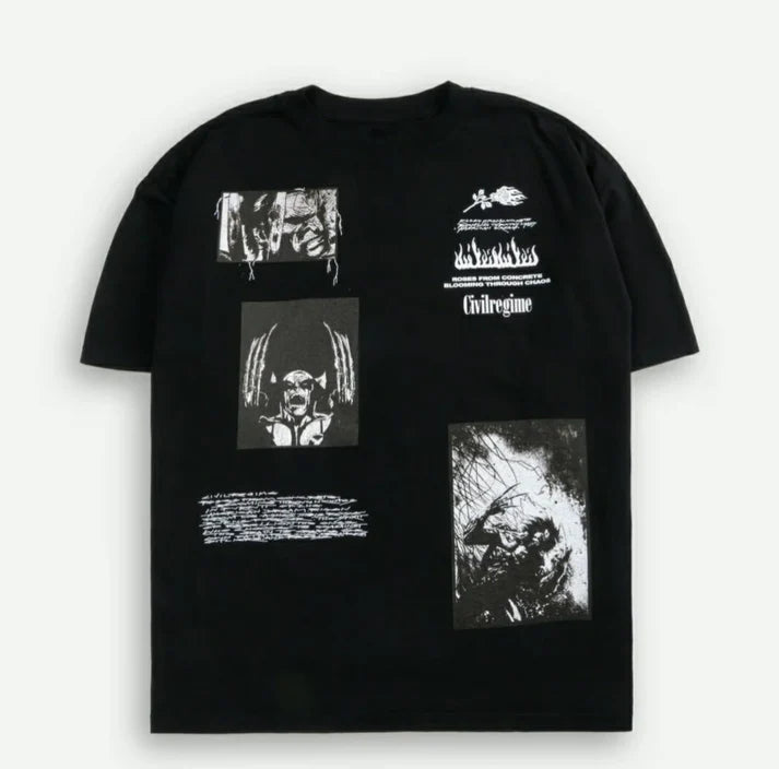 CAMISETA W OVERSIZED EN COLOR NEGRO