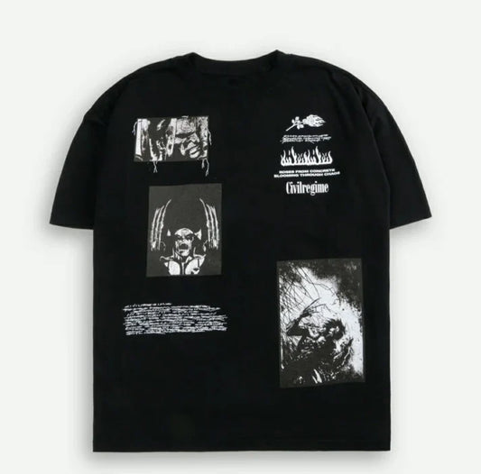 CAMISETA W OVERSIZED EN COLOR NEGRO