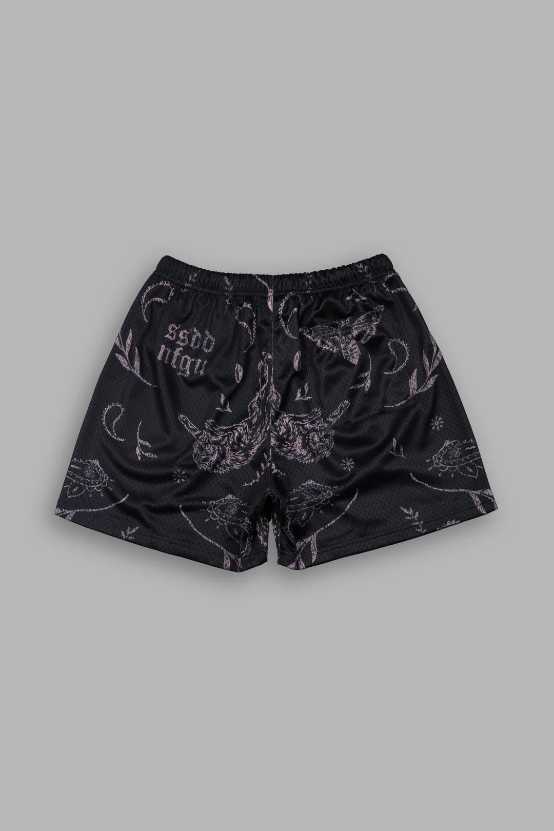 JUST LOOK UP MESH SHORTS IN BLACK