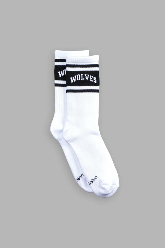 LOYALTY CLASSIC SOCKS IN WHITE/BLACK/BLACK