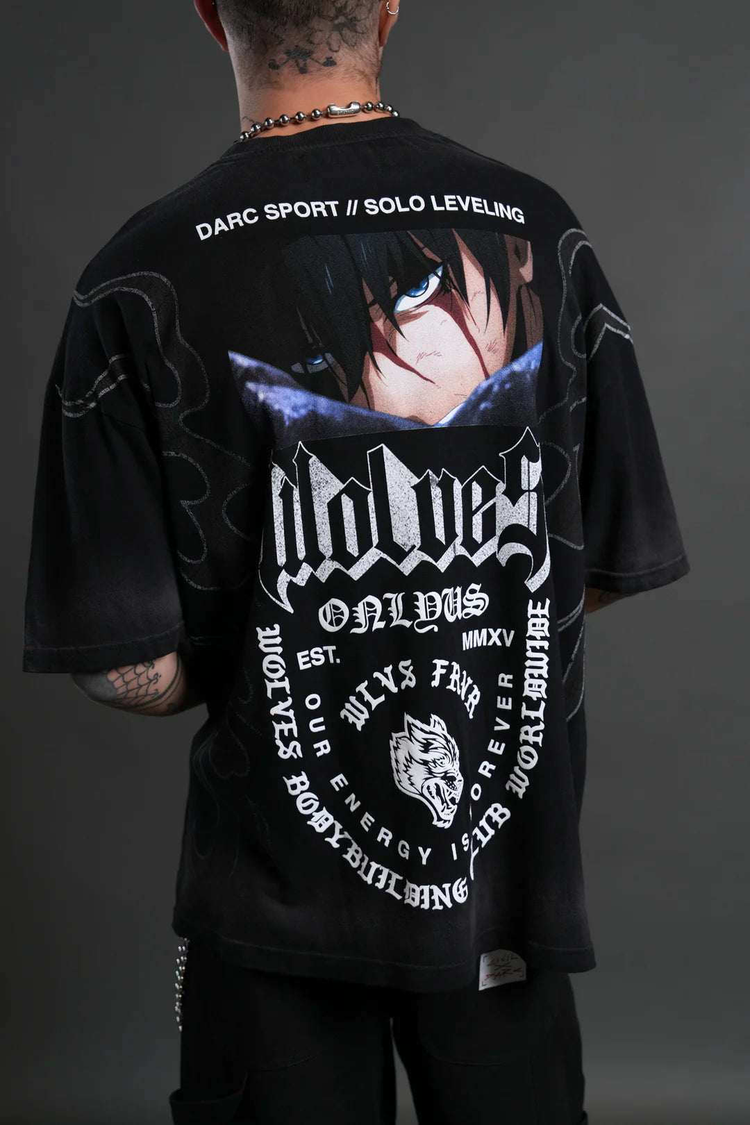 CONSUMED BY THE DARC PREMIUM OVERSIZED TEE IN BLACK