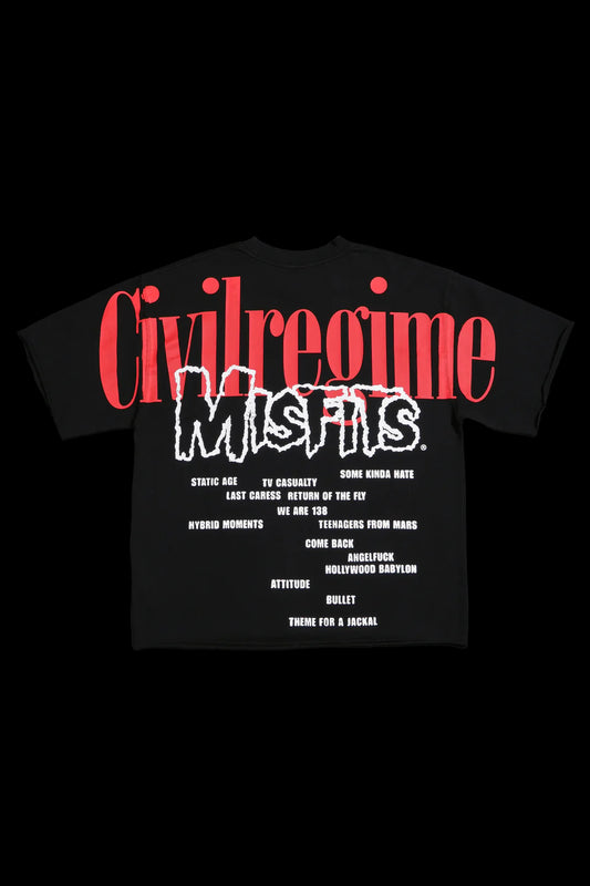 ROSE FIEND DUNGEON TEE IN BLACK