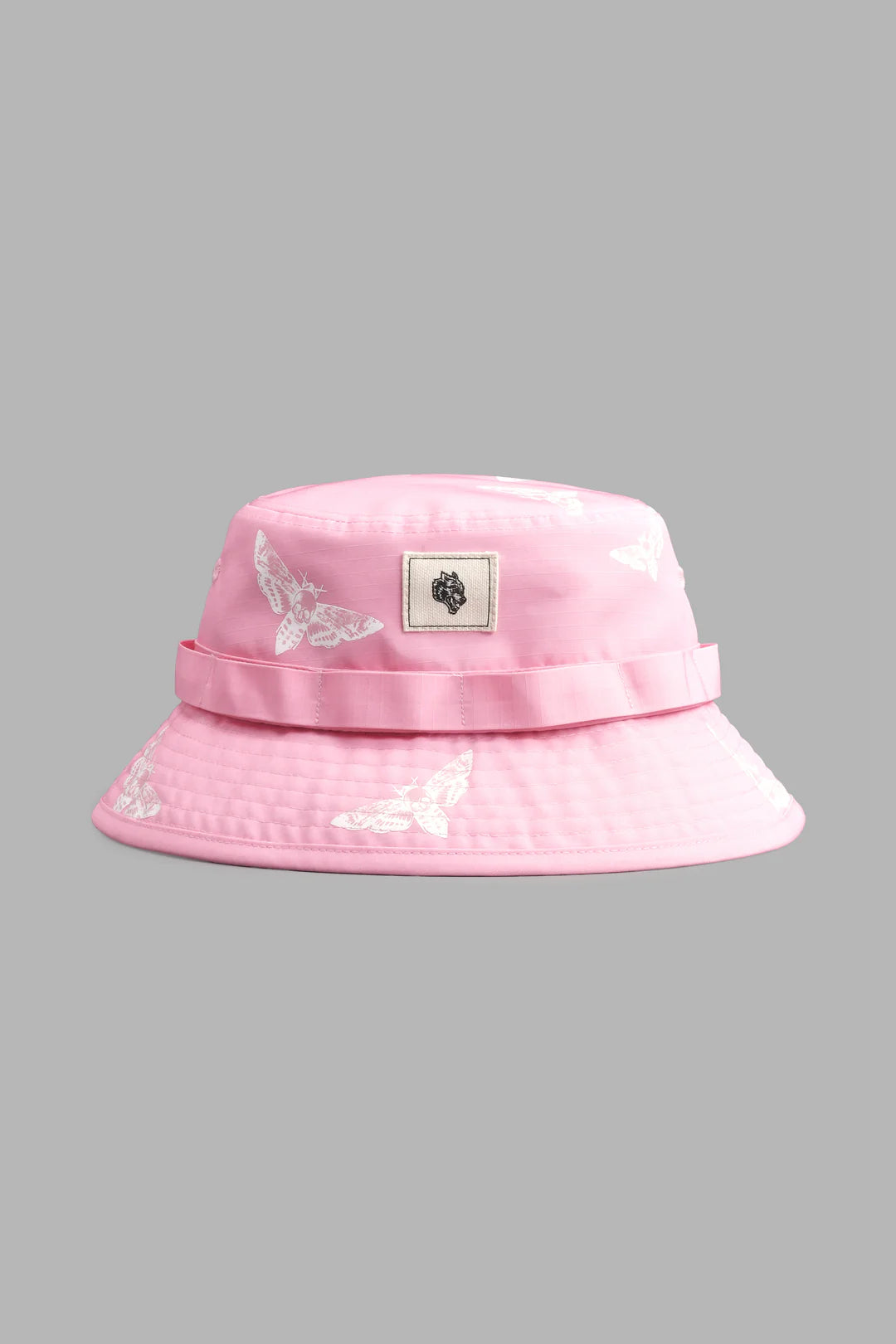 DEATH MOTH BOONIE BUCKET HAT IN CHERRY BLOSSOM