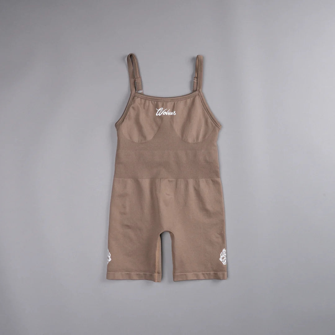 WESTERN WOLVES SONYA SEAMLESS BODYSUIT IN MOJAVE BROWN