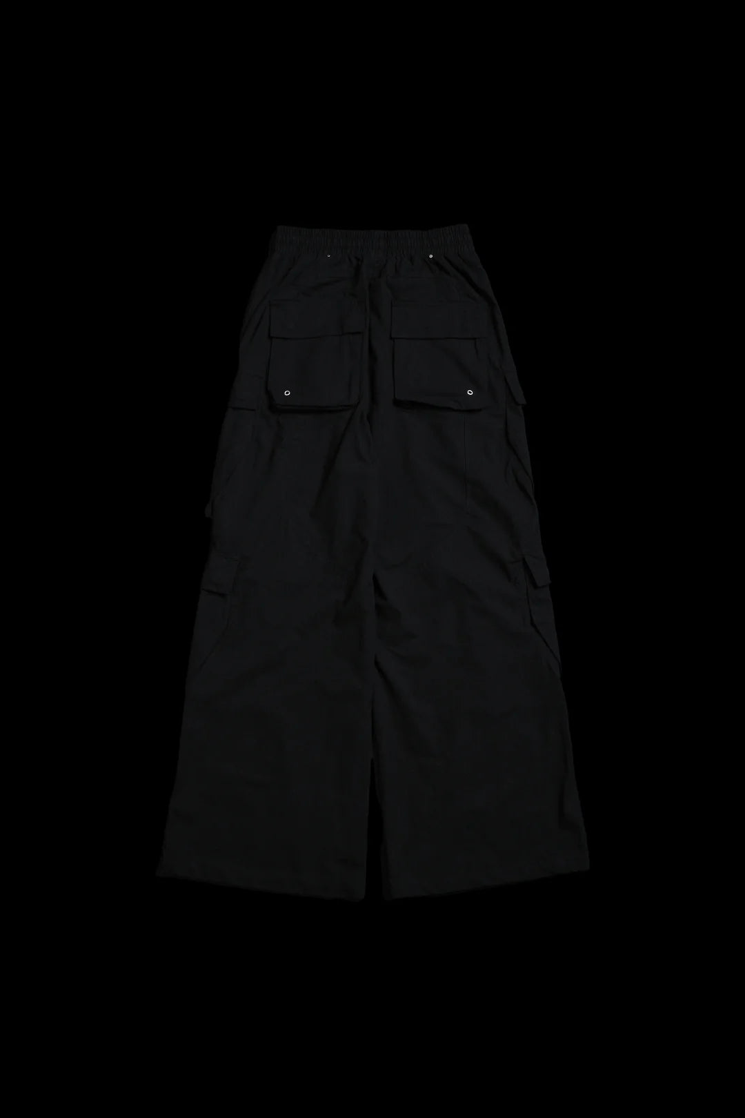 BURNING ROSE ULTRA WIDE LEG PANTS IN BLACK