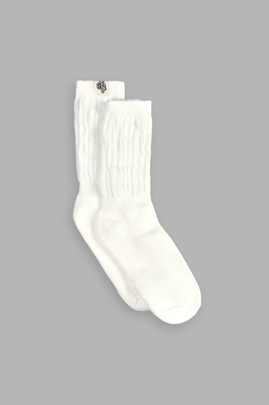 WOLF PATCH V2 COMFY SOCKS IN CREAM