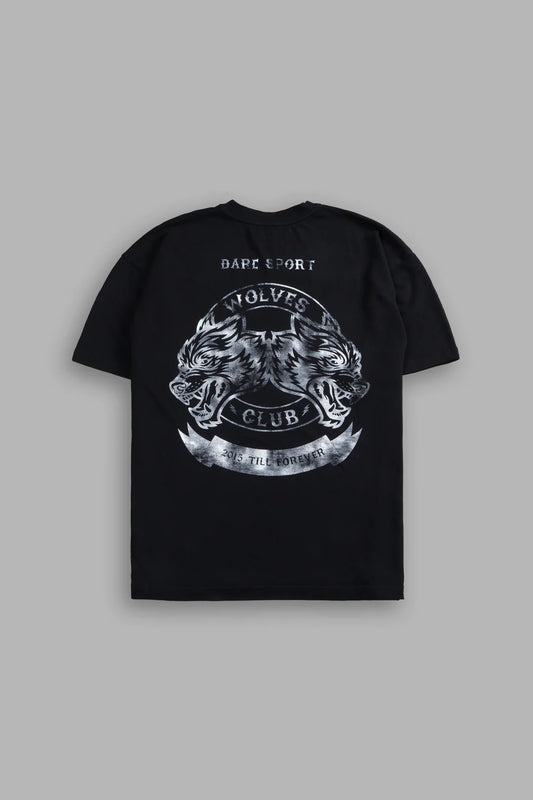 WOLVES CLUB 2015 TILL FOREVER "PREMIUM" OVERSIZED TEE IN BLACK