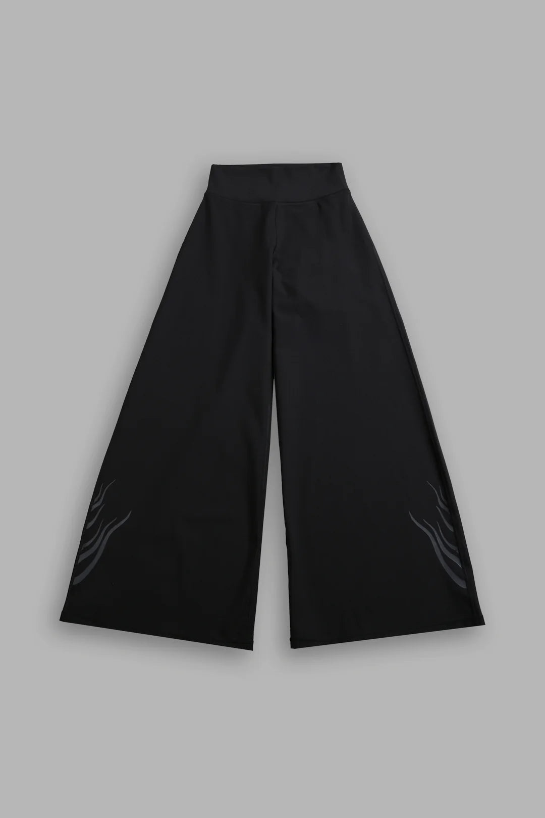 SINGLE WOLF WIDE LEG ENERGY PANTS IN BLACK