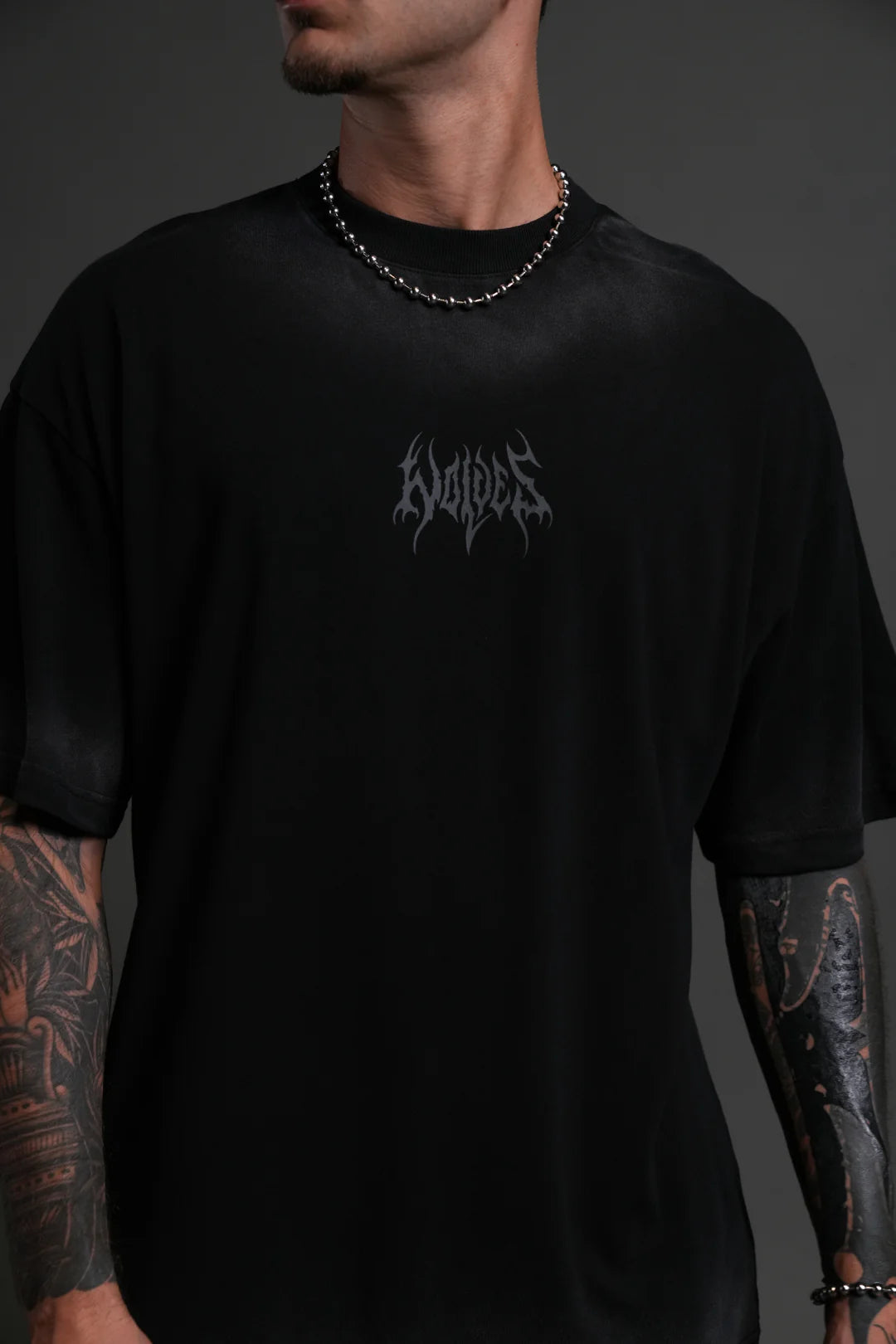 HESH CORE PREMIUM OVERSIZED TEE IN BLACK DAWN SUN FADE