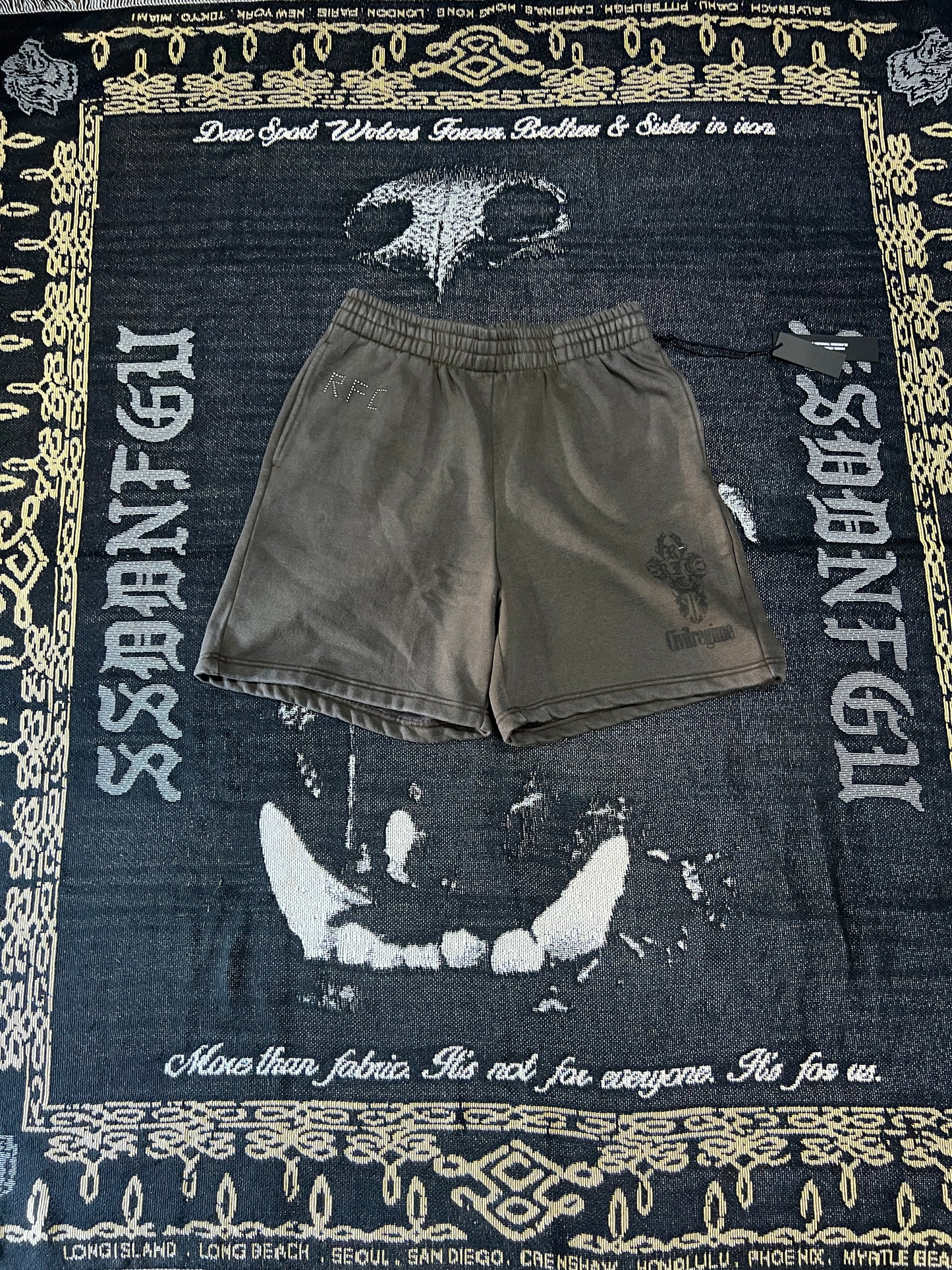 CONCRETE SIN BAGGY SHORTS IN SUN WASH BROWN