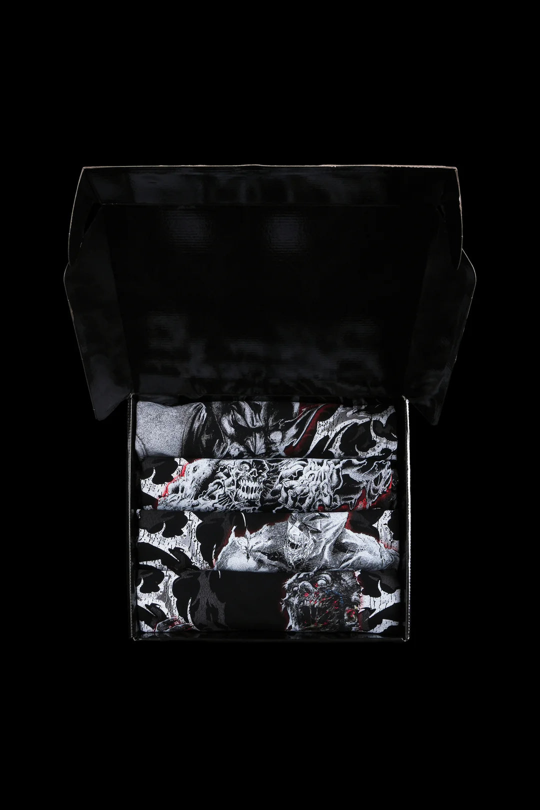 ZOOMBIES ASSEMBLE SIDE BY SIDE 199X TEE BOX SET IN BLACK