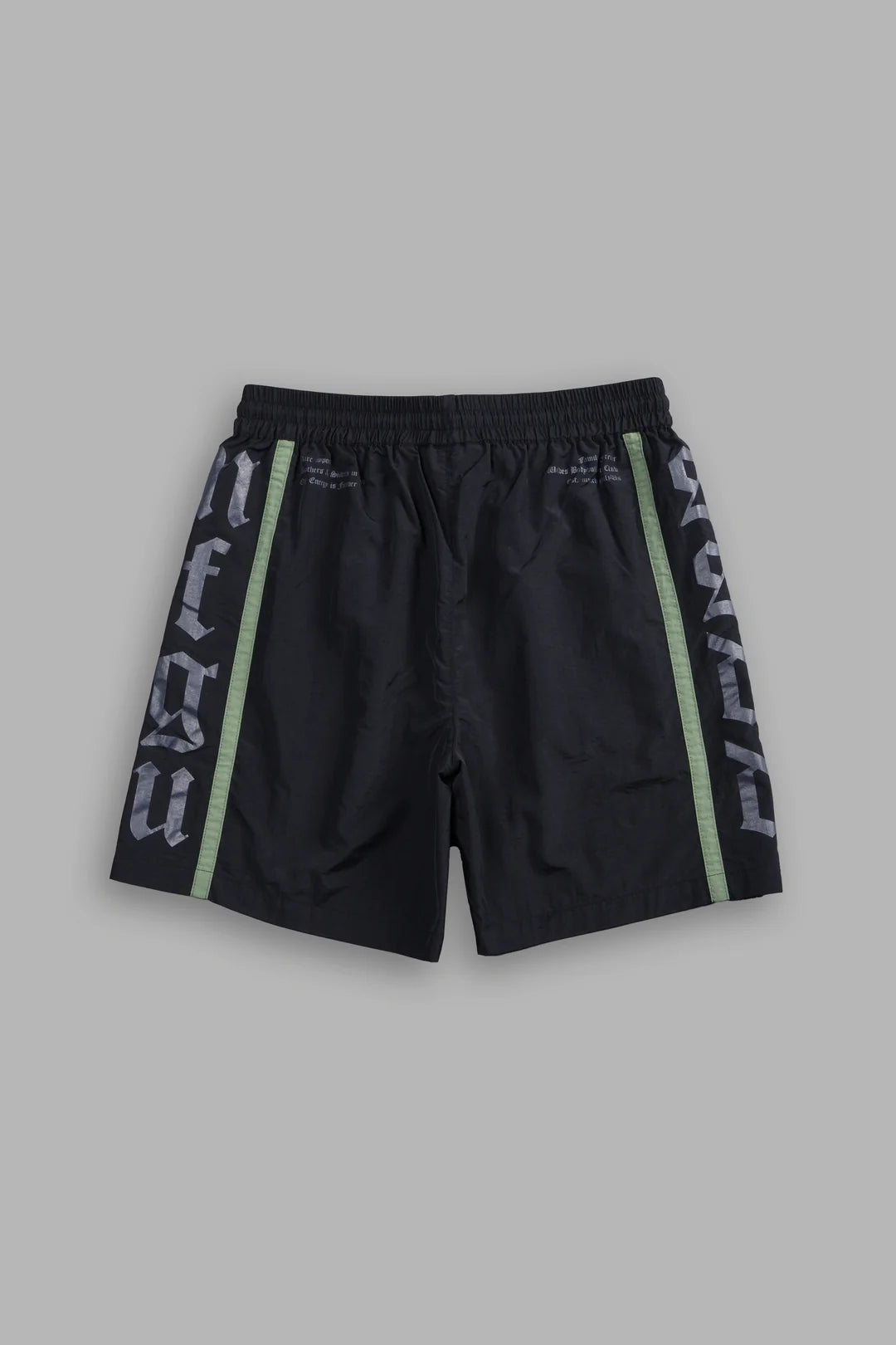 SSDDNFGU REMIND TRACK SHORTS IN BLACK/NORSE GREEN