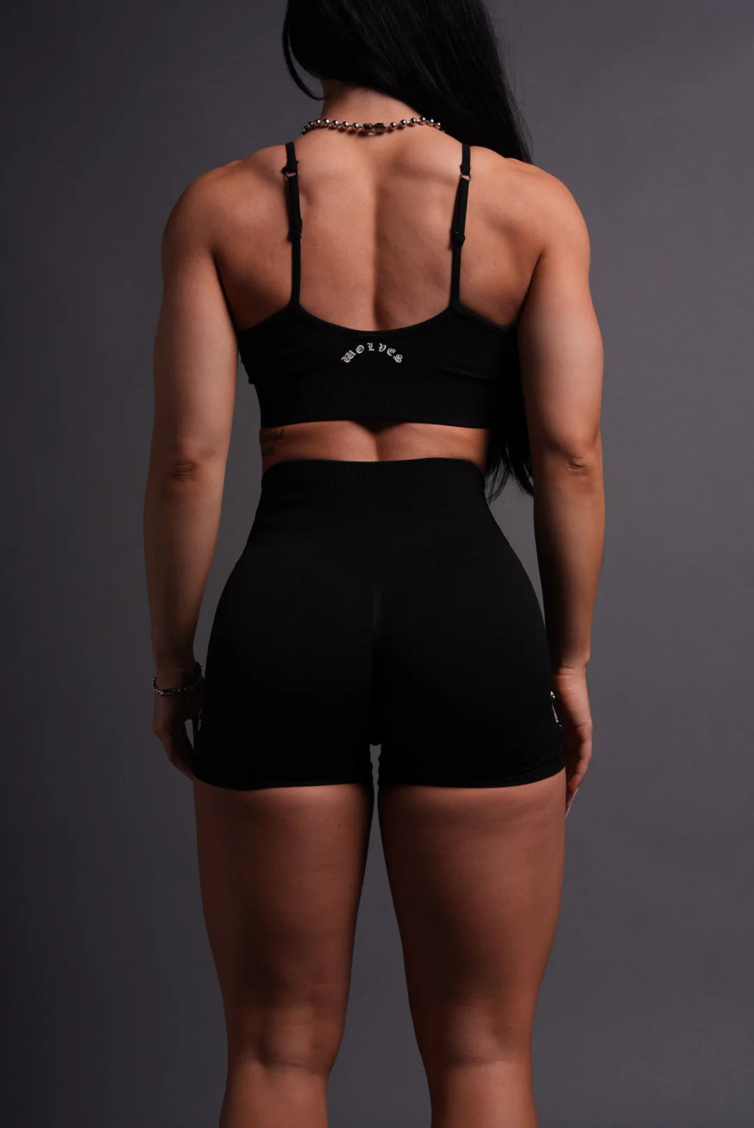 CHOPPER EVERSON SEAMLESS VALENCOURT SHORTS IN BLACK