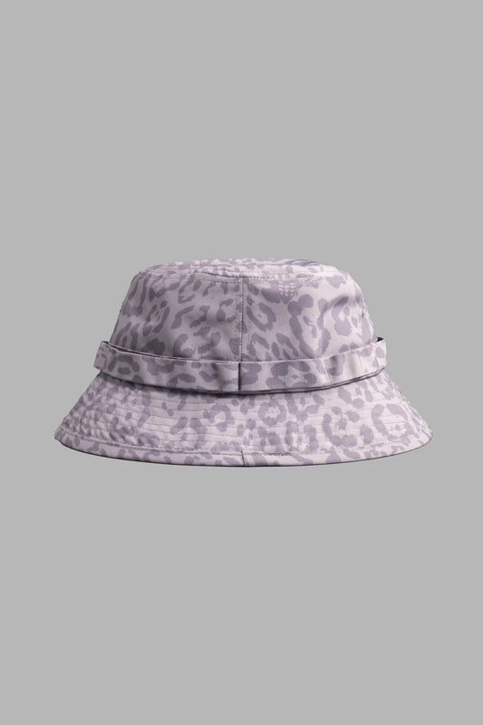 DARC SCRIPT BOONIE BUCKET HAT IN CLAY LEOPARD