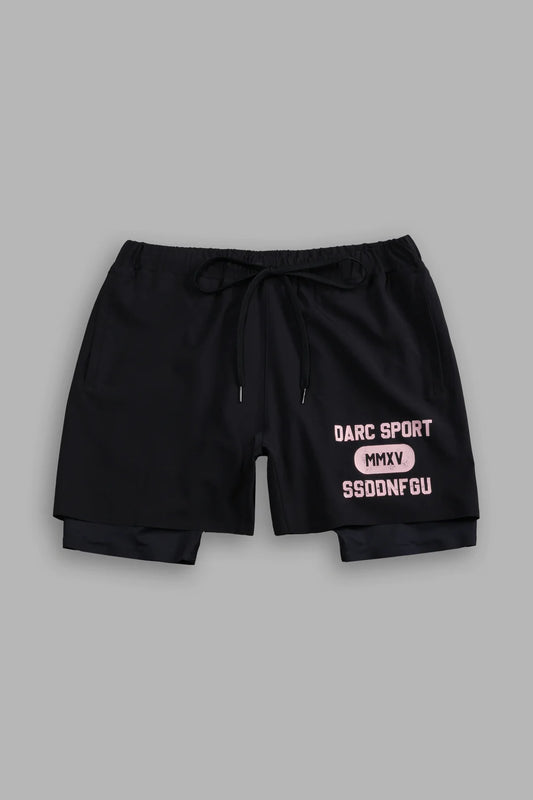 WOLVES FOREVER COMPRESSION SHORTS IN BLACK