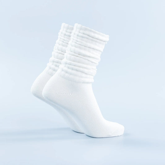 Scrunch Socks in White