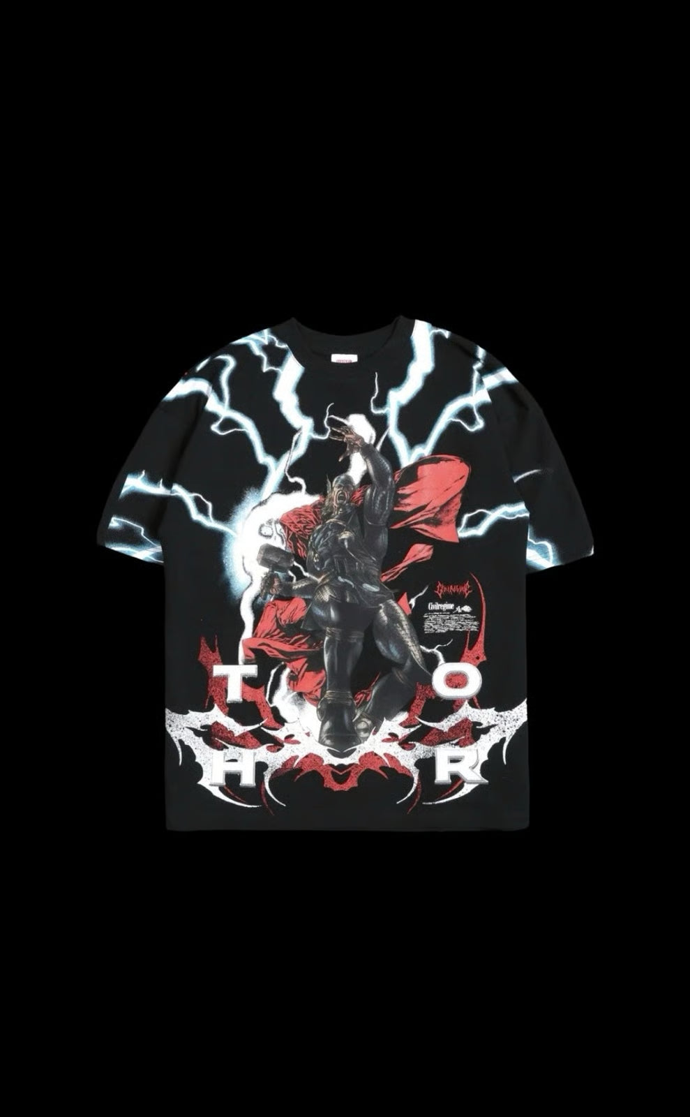 THOR AMERICAN CLASSIC OVERSIZED TEE IN BLACK