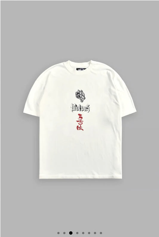 THE END OVERSIZED PREMIUM TEE IN CREAM